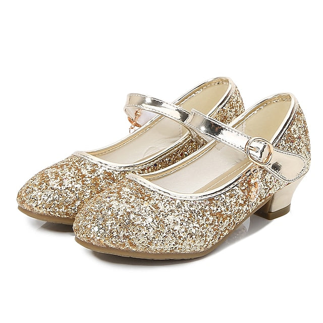 Jane Sparkly Girls' Heel Low Mary - Glitter Shoes