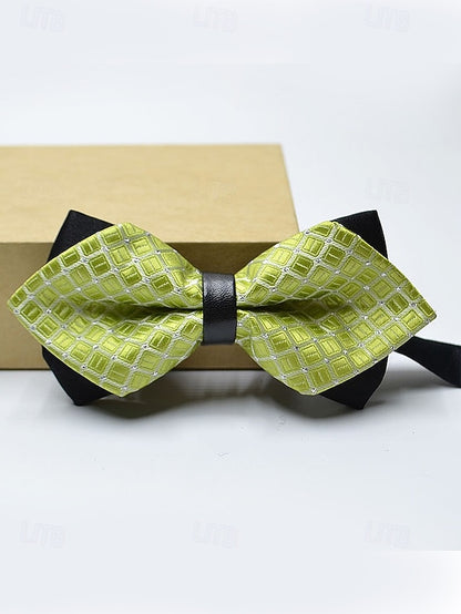 Pattern Geometric Men's Christmas Bow Tie with