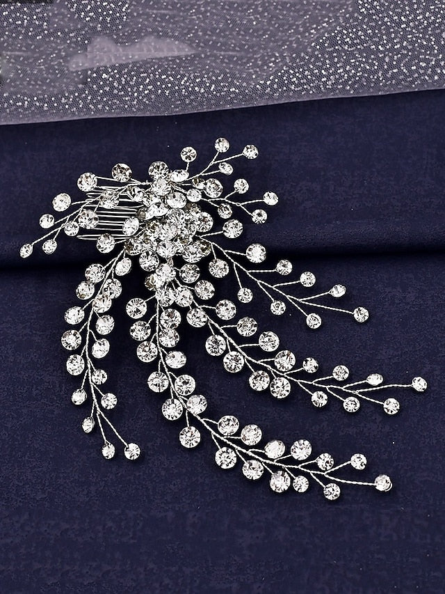 Bridal Flower Rhinestone Accessory Crystal – Hair Elegant and