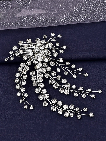 Bridal Flower Rhinestone Accessory Crystal – Hair Elegant and