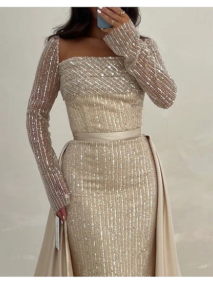Wedding A-Line Elegant Dress Evening Gown Guest Floor Formal