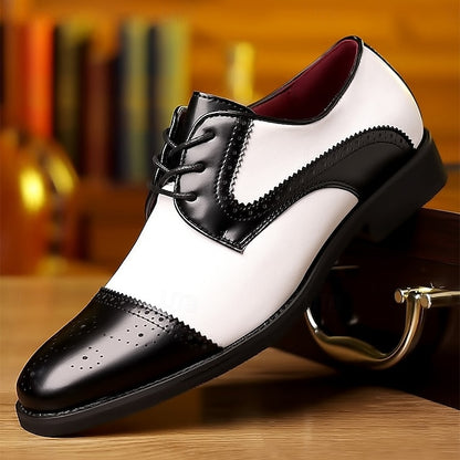 Shoes with White Men's Black Color-Blocked and
