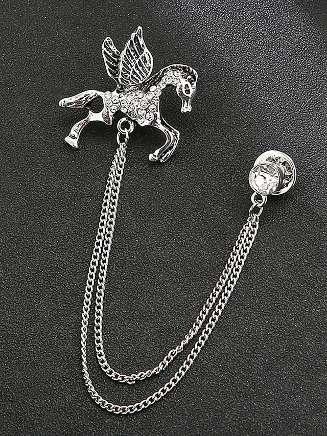 with Deer Brooch Christmas Lapel Men's Pin