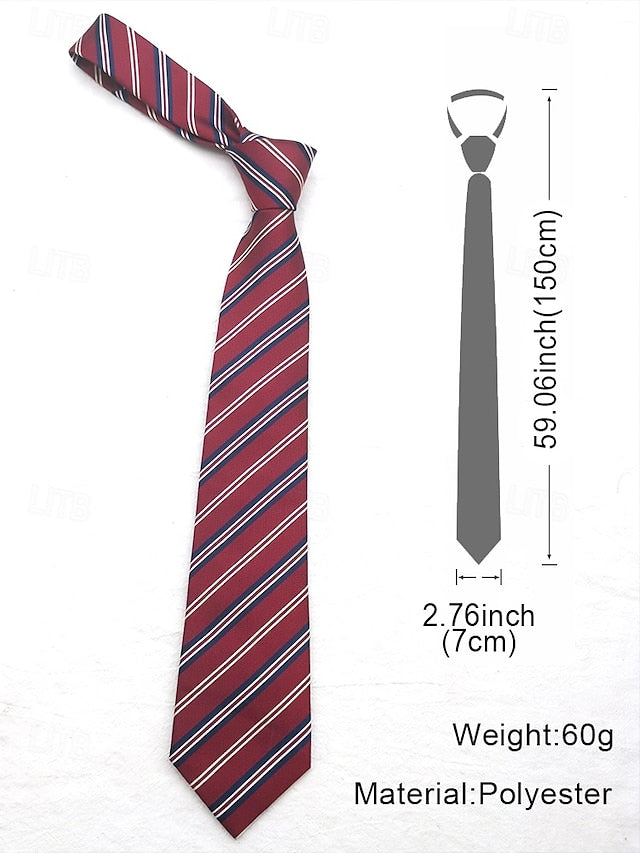 Classic Necktie Tie Men's Silk and Paisley Striped