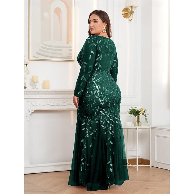 Dress Gown Trumpet Mermaid Evening Floor Formal Sparkle /
