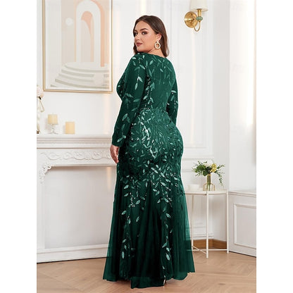 Dress Gown Trumpet Mermaid Evening Floor Formal Sparkle /