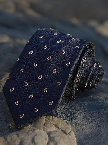 Classic Necktie Tie Men's Silk and Paisley Striped