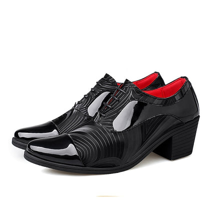 Stylish Lace-Up Formal – Shoes Men's Leather Patent