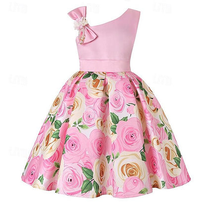 Sleeveless Summer Dress Girls' Easter 3D Party Flower