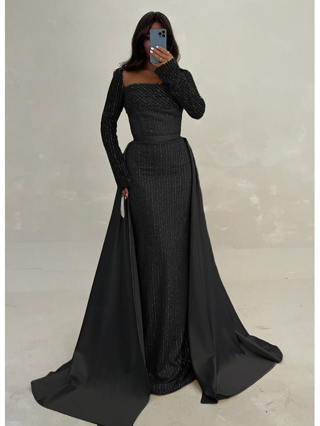 Wedding A-Line Elegant Dress Evening Gown Guest Floor Formal