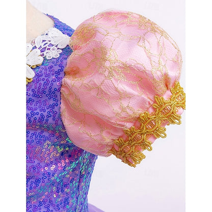 Girl Princess Party Fairytale Rapunzel Sofia Dress Flower Theme