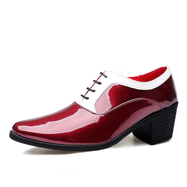 White Faux Red Shoes Patent Oxford – and Leather Men's