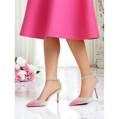 Gradient with Slingback Women's Crystal - Heels Stiletto