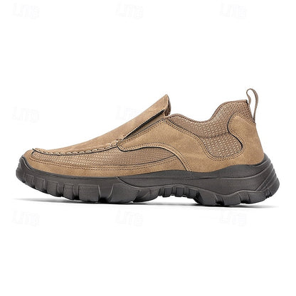 Men's Maroon Perforated Slip-On Sandals with Stylish Design