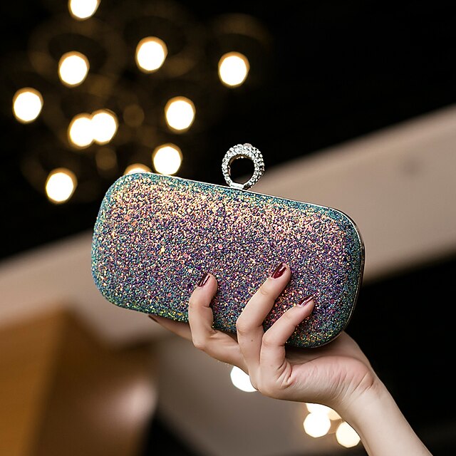 PU Wristlet Clutch Evening Leather Bag Women's Bags