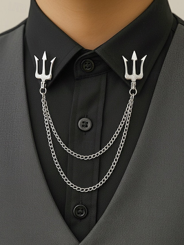 Collar Christmas Alloy – Pins Reindeer Elegant Men's