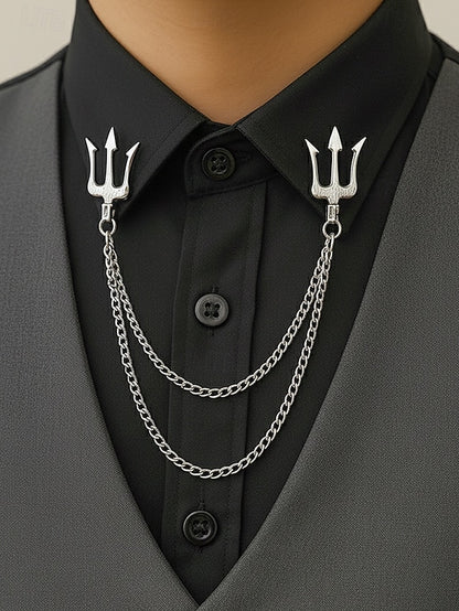 Collar Christmas Alloy – Pins Reindeer Elegant Men's