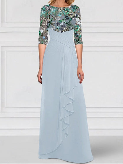 Dress Mother A-Line Bride Sparkle the SkyBeaded of Gown