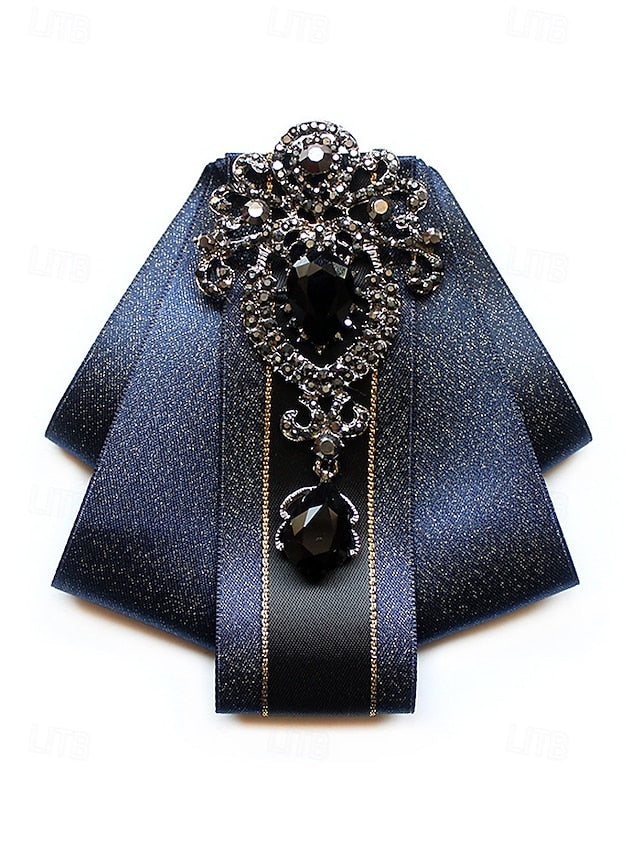 Diamond-Accent Bow - Tie Christmas Satin Men's Elegant
