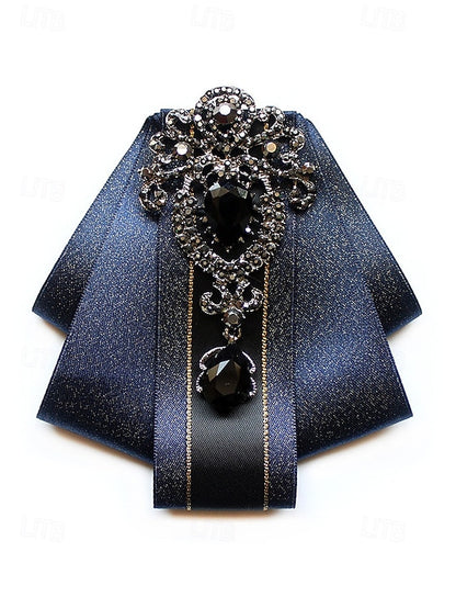 Diamond-Accent Bow - Tie Christmas Satin Men's Elegant