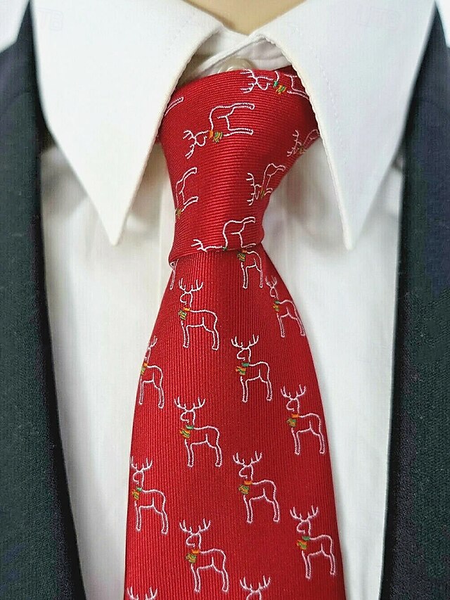 Christmas Men's with Santa Necktie