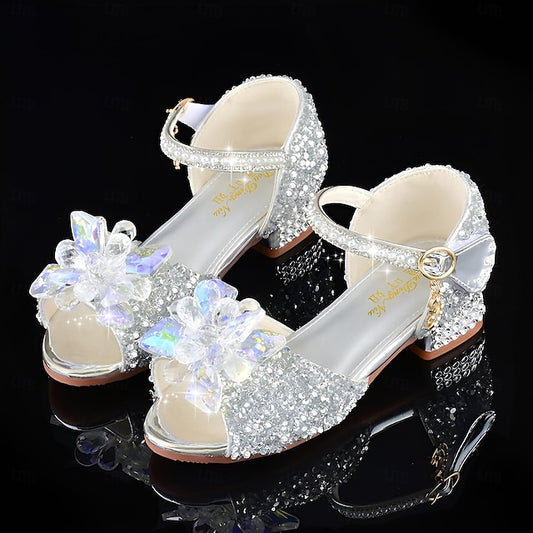 Shoes – Flower Rhinestone Crystal Girls' Glittery