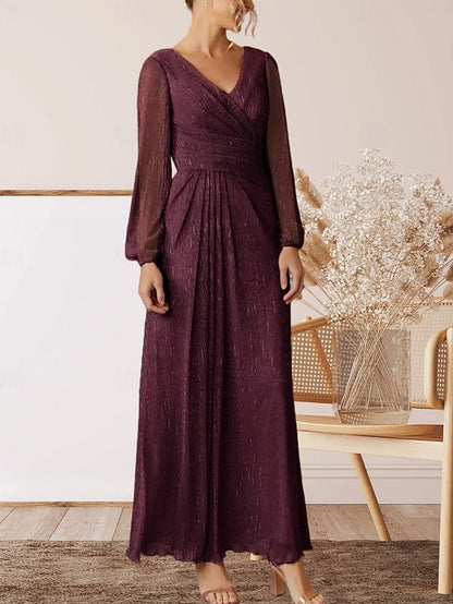 Mother Neck V the Guest A-Line Wedding Bride Dress of Elegant