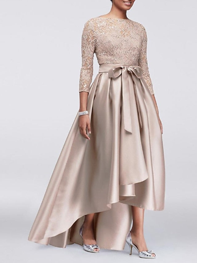 Guest the Wedding Mother Elegant Bride Dress of A-Line Size Plus