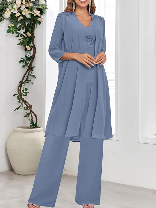 the Dress Simple Piece Bride Elegant 3 of V Wedding Mother Guest