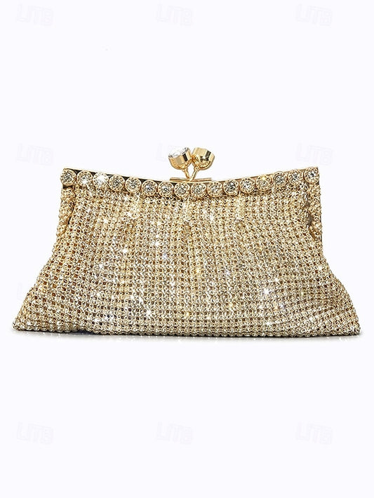 Vintage Purse – Clutch Rhinestone Women's Green Sage