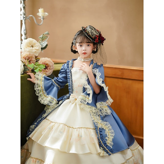 Vintage Masquerade Costume Party Gothic Rococo Inspired Dress