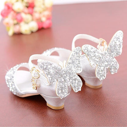 Glittery Princess Shoes Butterfly �?Sparkly Girls'