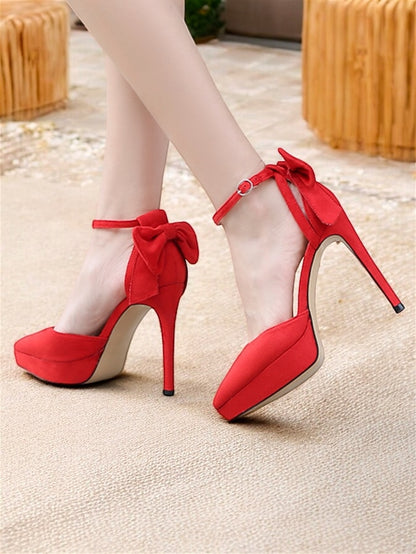 with Ankle Strap Platform Heels Elegant Stiletto Women's
