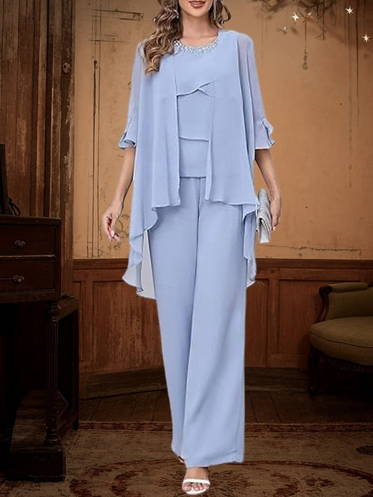 of Piece Dress Simple Pantsuit Bride 3 the Mother Elegant