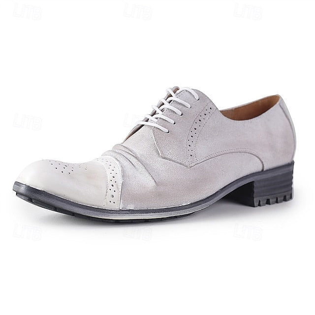 Oxford Leather Genuine – Men's Shoes Brogue Vintage