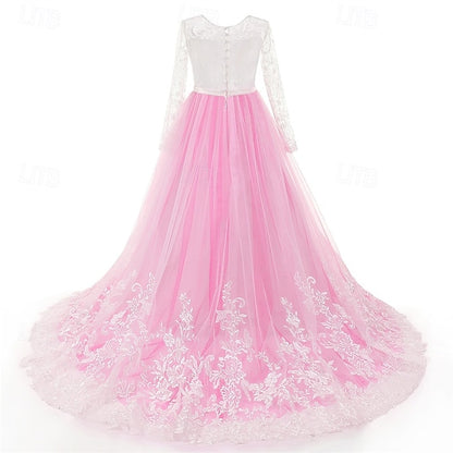 Kid's Dress Princess Girls' Girl Flower