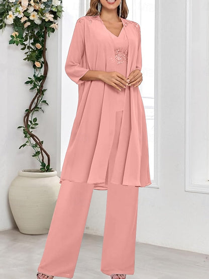 Elegant V the Dress Mother 3 Bride Wedding Simple Piece Guest of