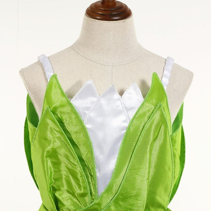 Theme Fairytale Dress Tinker Bell Girl Flower Tiana Princess