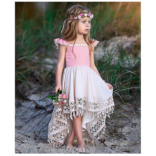 Dress Girl Party Girls' Flower Wedding