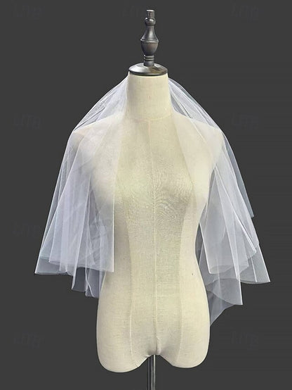 Classic Elegant Soft Veil – Tulle Bridal with Two-Layer