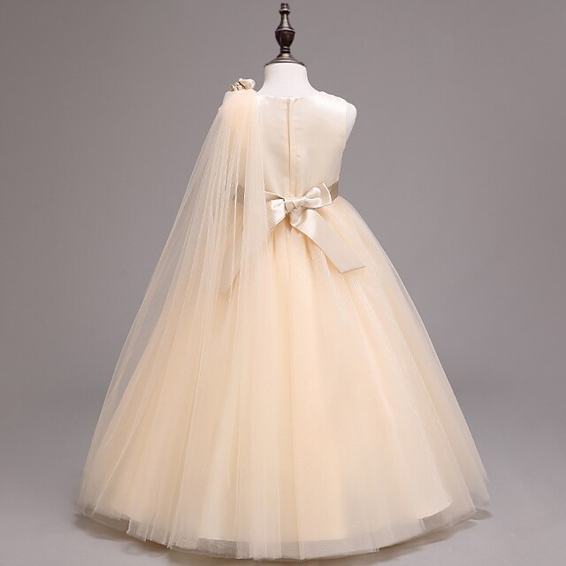 Colored Kids Girls' Solid Dress Flower Girl