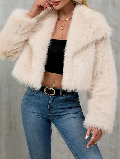 Comfortable Faux Fur Furs Warm Women's Leathers Coat