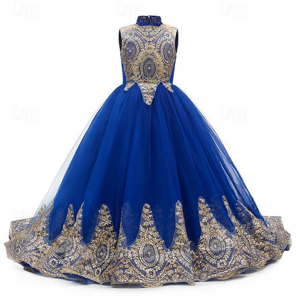 Dress Girls' Flower Kid's Evening Formal Gown Girl