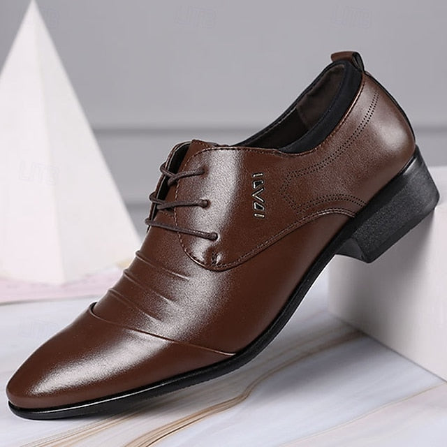 - Lace-Up Shoes Formal White for Elegant Men's
