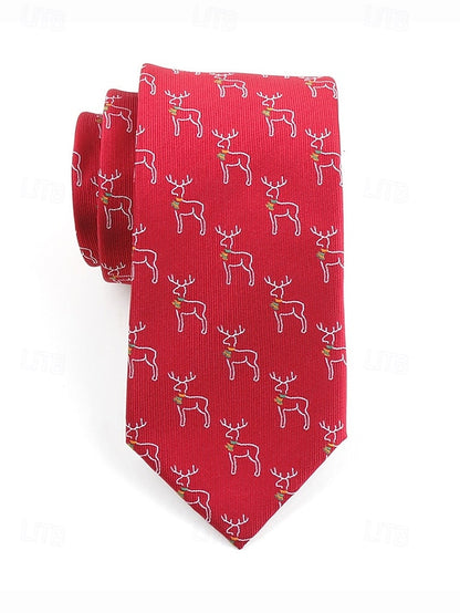 Christmas Men's with Santa Necktie