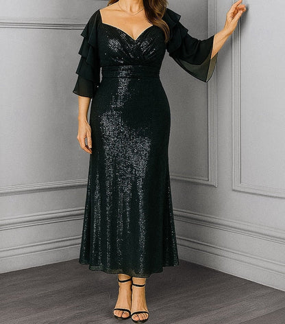 the Plus Size / of Sparkle Column Bride Dress Sheath Mother