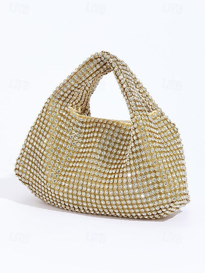 Women's Silver – Sparkling Rhinestone Handbag Evening