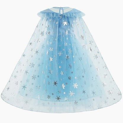 Theme Elsa Dress Princess Girl Flower Frozen Party Fairytale