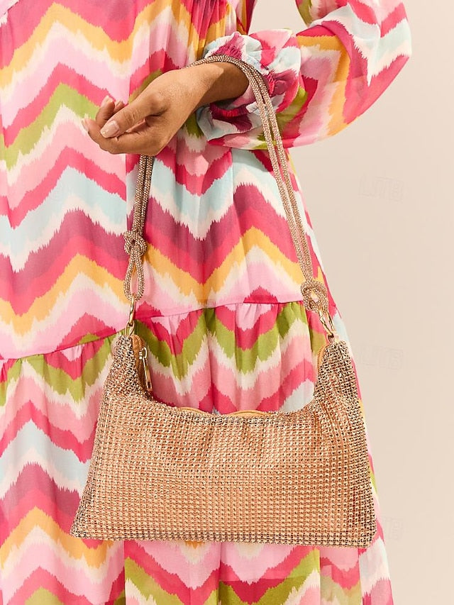 Bag Evening Elegant Rhinestone Women's – Handbag Shoulder