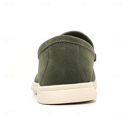 Slip-On Men's Loafers Casual Breathable Faux Blue – Light